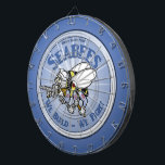 U.S. Navy Seabee Dartboard<br><div class="desc">For the proud us navy veteran on your list, featuring a graphic of a navy Seabee (CB-construction battalion). A perfect gift for the Sea Bee Vet on your list!</div>