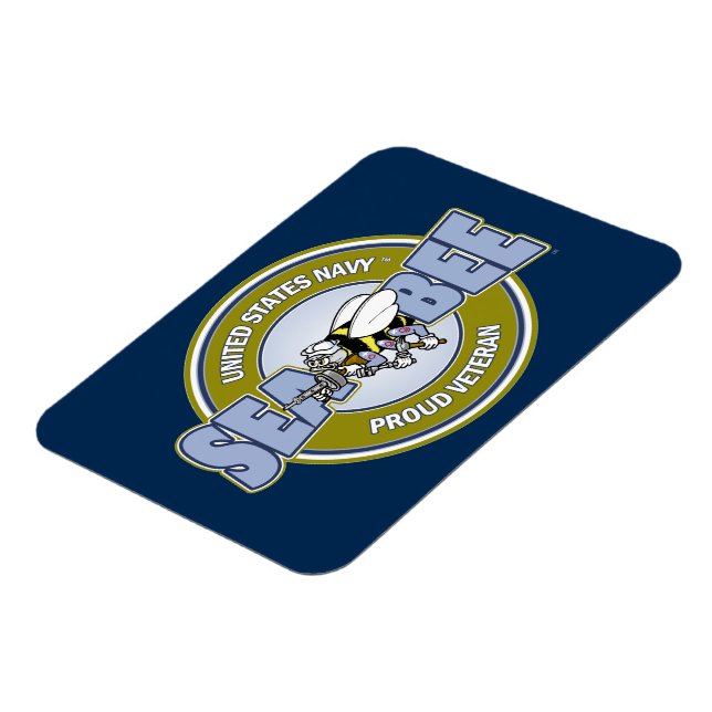 U.S. Navy Seabee Magnet (Left Side)
