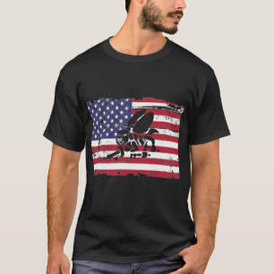 U.S. Navy Seabees American Flag Seabee Logo    T-Shirt