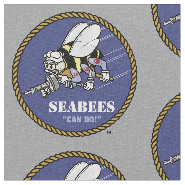 U.S. Navy | Seabees Fabric (Close Up)