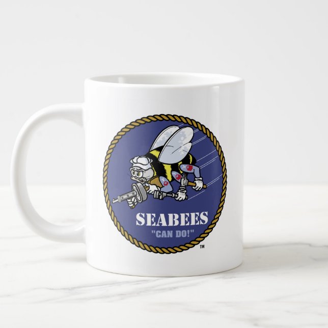 U.S. Navy | Seabees Large Coffee Mug (Left)