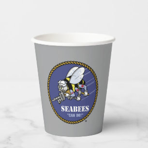 U.S. Navy Seabees Paper Cups
