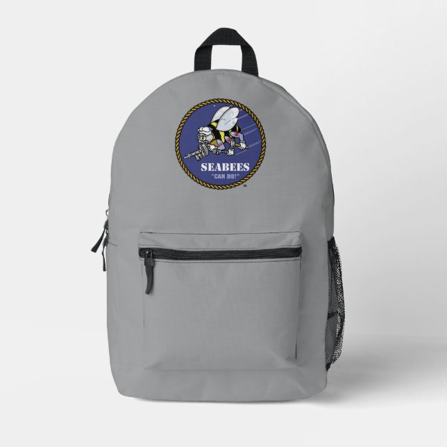 U.S. Navy | Seabees Printed Backpack (Front)