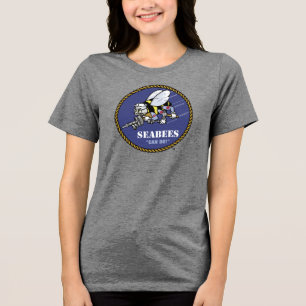 U.S. Navy   Seabees Tri-Blend Shirt