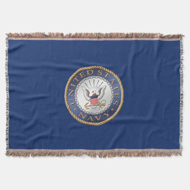 U.S. Navy Throw Blanket (Front)