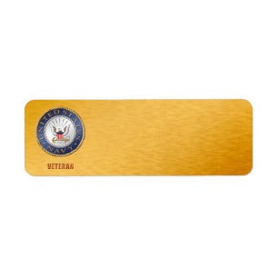 U.S. Navy Veteran Address Label Return Address Label