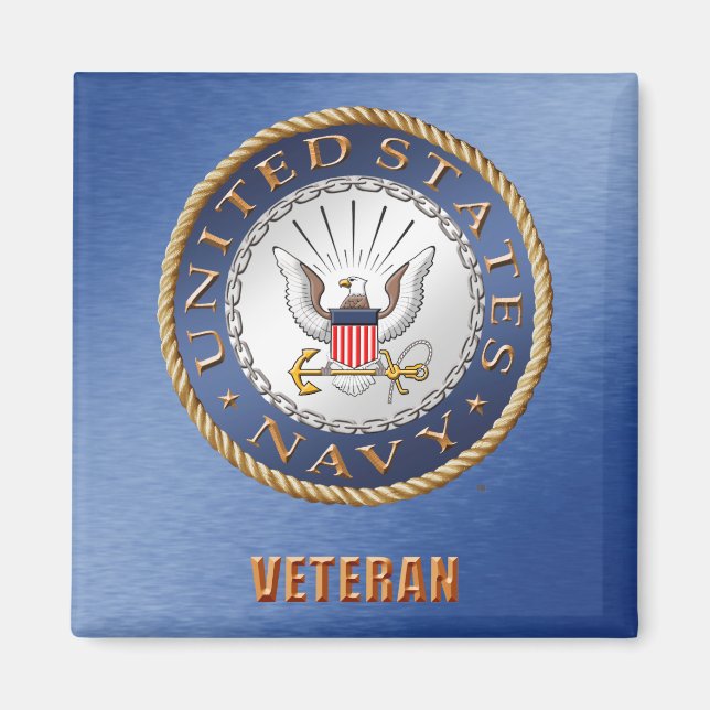 U.S. Navy Veteran Magnet (Front)