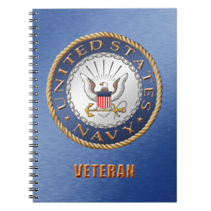 U.S. Navy Veteran Spiral Photo Notebook