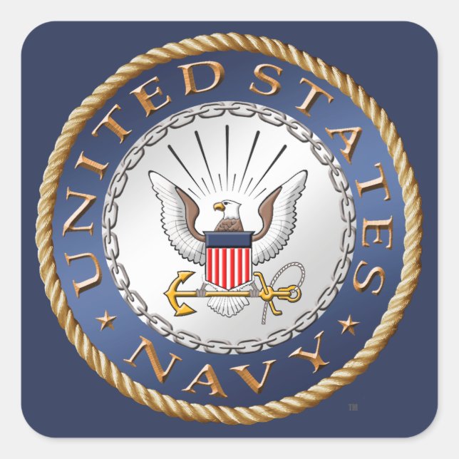 U.S. Navy Veteran Sticker (Front)