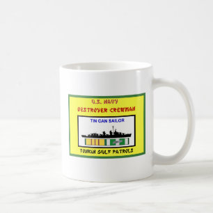 U.S. NAVY VIETNAM DESTROYER CREWMAN COFFEE MUG