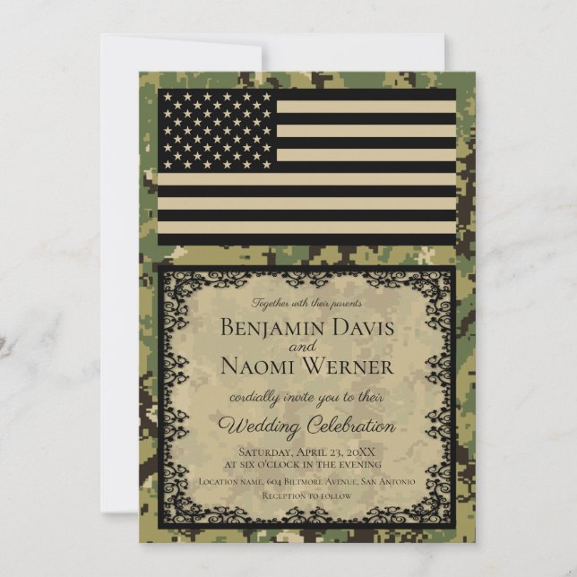 U.S. Navy Wedding Invitations (Front)