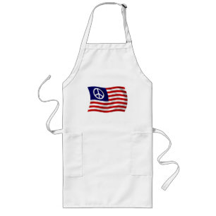 U.S. Peace Sign Flag Apron