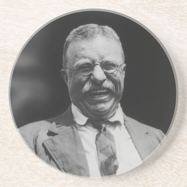 U.S. President Theodore Teddy Roosevelt Laughing Coaster (Front)