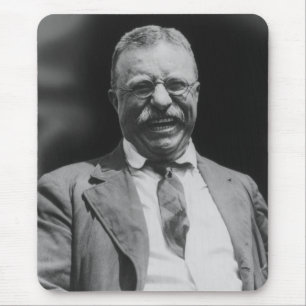 U.S. President Theodore Teddy Roosevelt Laughing Mouse Pad