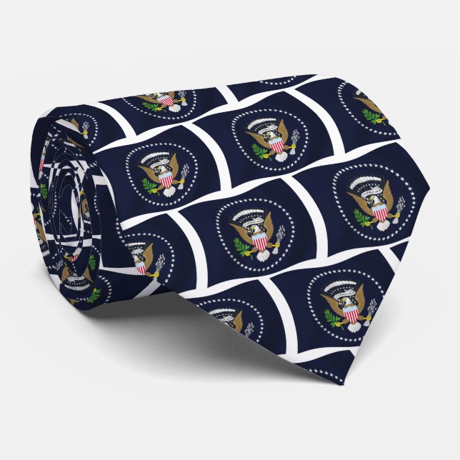 U.S. Presidential Seal Flag Tie (Rolled)