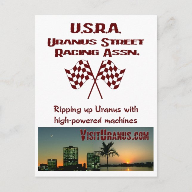 U.S.R.A. POSTCARD (Front)