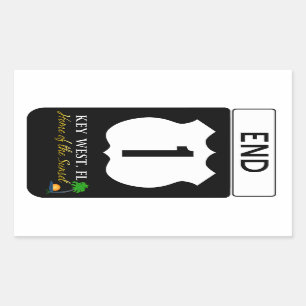 U.S. Route 1 Road Sign Rectangular Sticker