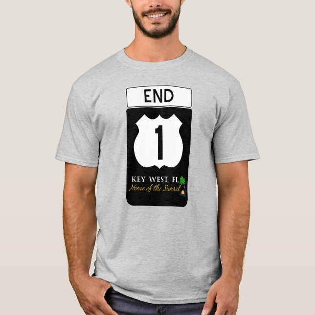 U.S. Route 1 Road Sign T-Shirt (Front)