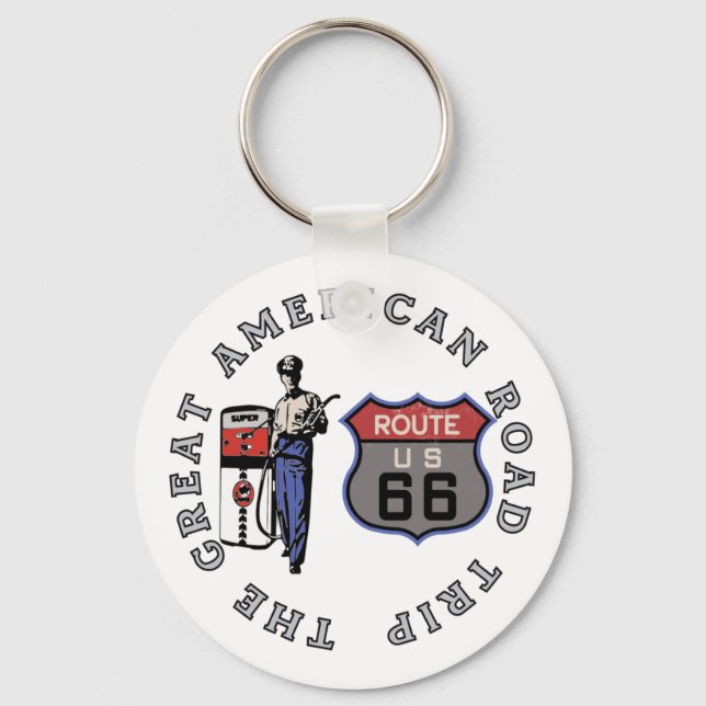 U.S. Route 66   Keychain (Front)