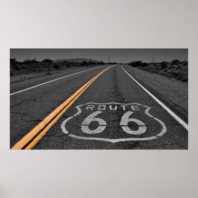 U.S. Route 66 Poster (Front)