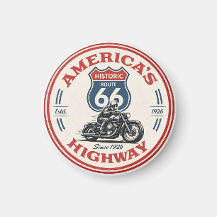 U.S. Route 66 The Mother Road historic highway gif Magnet