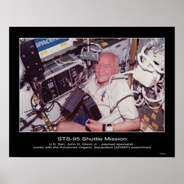 U.S. Senator John H. Glenn Poster (Front)