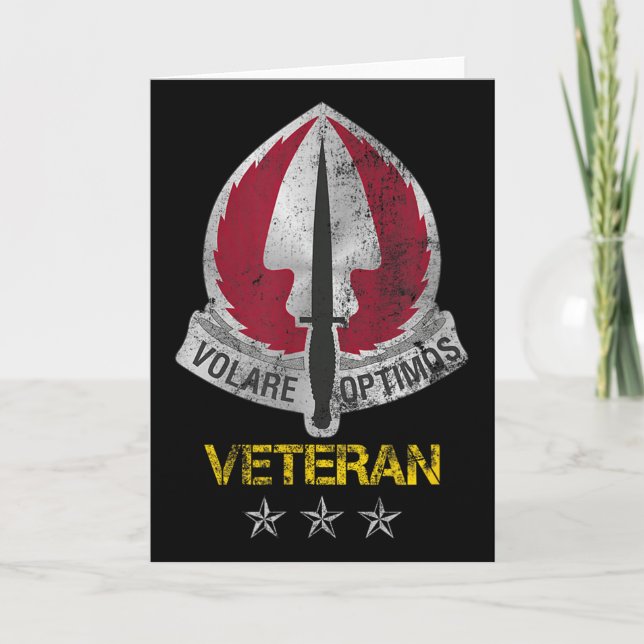 U.s Special Operations Aviation Command Veteran Ve Card (Front)