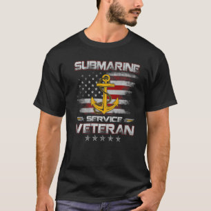 U S Submarine Service Veteran Submariner American T-Shirt