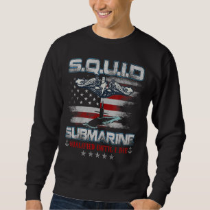 U S Submarine Service Veteran Submariner Usa Flag Sweatshirt