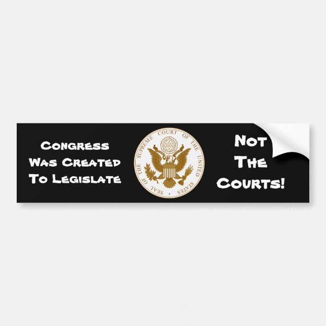 U.S. Supreme Court Seal Bumper Sticker (Front)