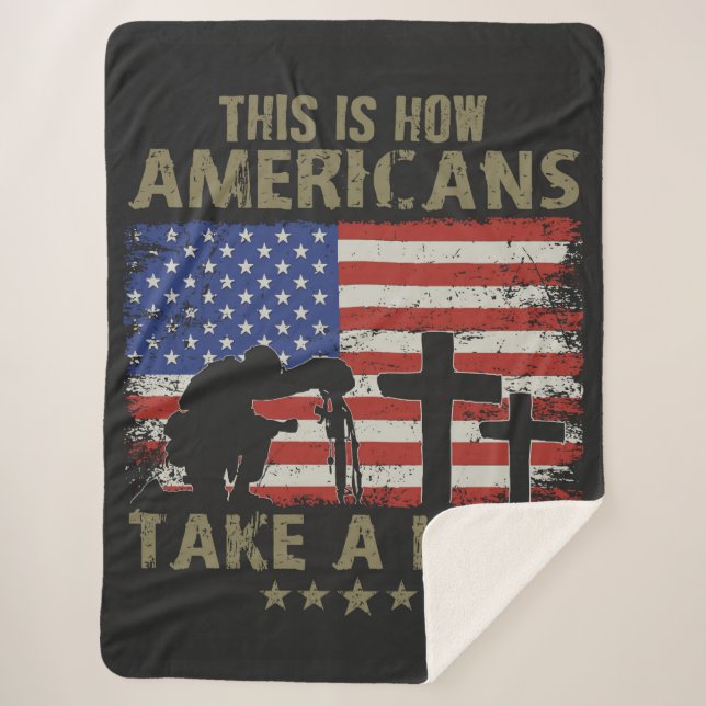 U.S. Veteran Sherpa Blanket (Front)