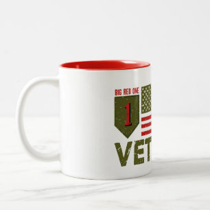U.S. Veteran / The Big Red One Two-Tone Coffee Mug