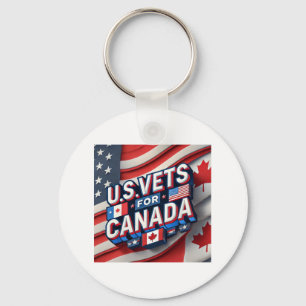 U.s. Vets For Canada Brothers In Arms Sticker Key Ring