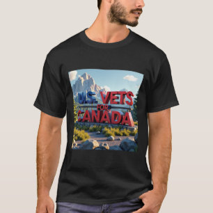 U.s. Vets For Canada Sticker T-Shirt