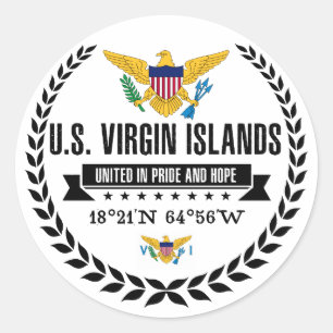 U.S. Virgin Islands Classic Round Sticker