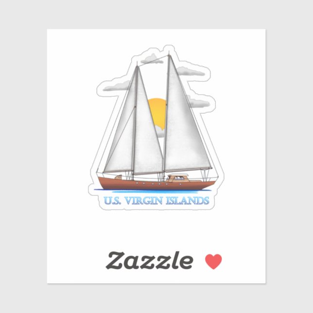 U.S. Virgin Islands Coastal Nautical Sailing Sailo (Sheet)