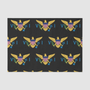 U.S. Virgin Islands Flag, Black Tissue Paper