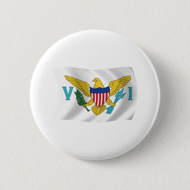 U.S. Virgin Islands Flag Button (Front)