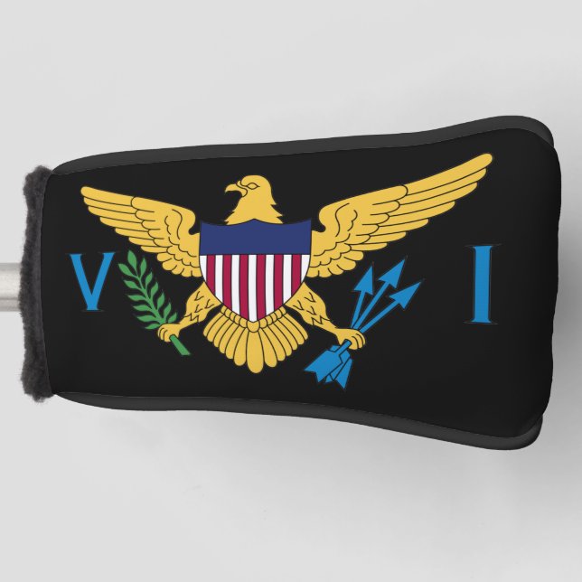 U.S. Virgin Islands Flag Golf Head Cover (Front)