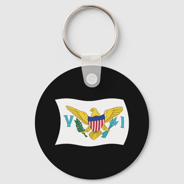 U.S. Virgin Islands Flag Keychain (Front)