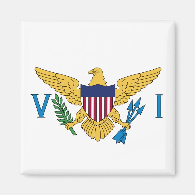 U.S. Virgin Islands Flag Magnet (Front)