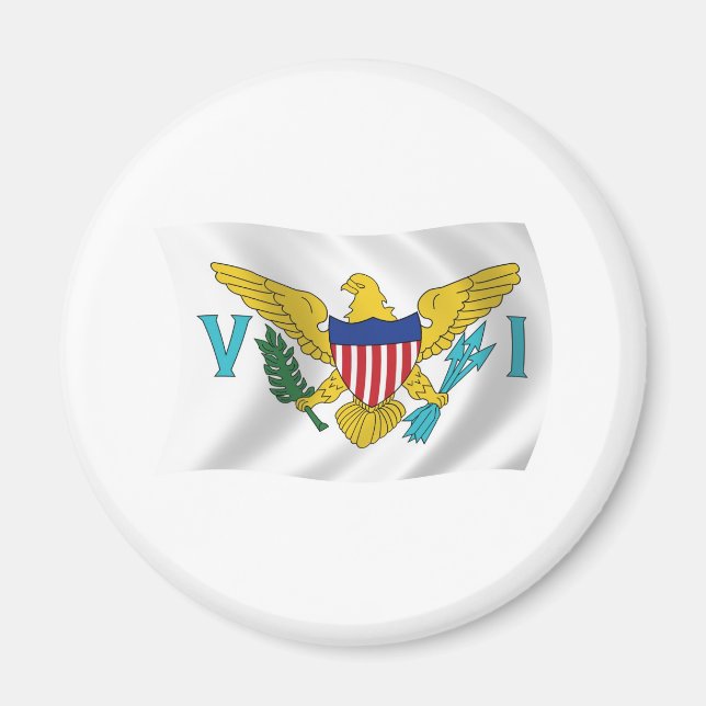 U.S. Virgin Islands Flag Magnet (Front)