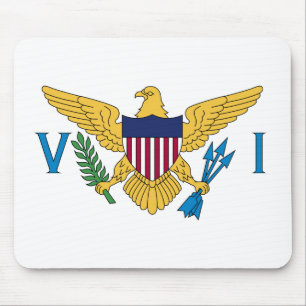 U.S. Virgin Islands Flag Mouse Pad