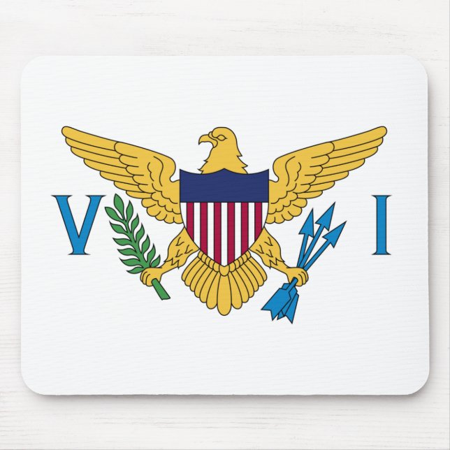 U.S. Virgin Islands Flag Mouse Pad (Front)
