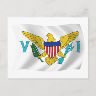 U.S. Virgin Islands Flag Postcard