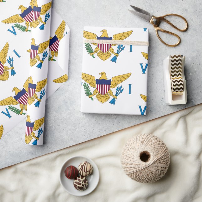U.S. Virgin Islands Flag Wrapping Paper (Crafts)