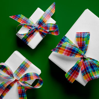 U.S. Virgin Islands Madras Grosgrain Ribbon