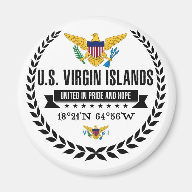 U.S. Virgin Islands Magnet (Front)