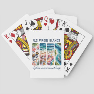 U.S. Virgin Islands – Rhythmic Waves & Carnival Playing Cards