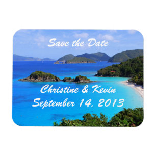 U.S. Virgin Islands Save the Date Magnet
